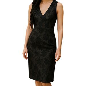 fuzzi jean paul gaultier women’s size medium black mesh floral lace dress